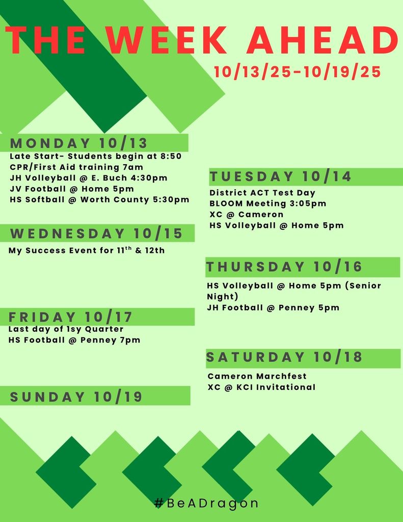 Week Ahead