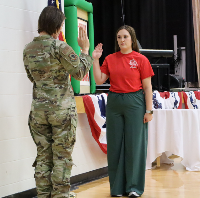 Staff member reenlisting 