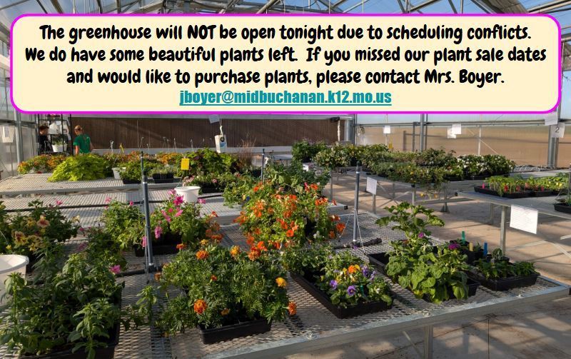 plant sale update