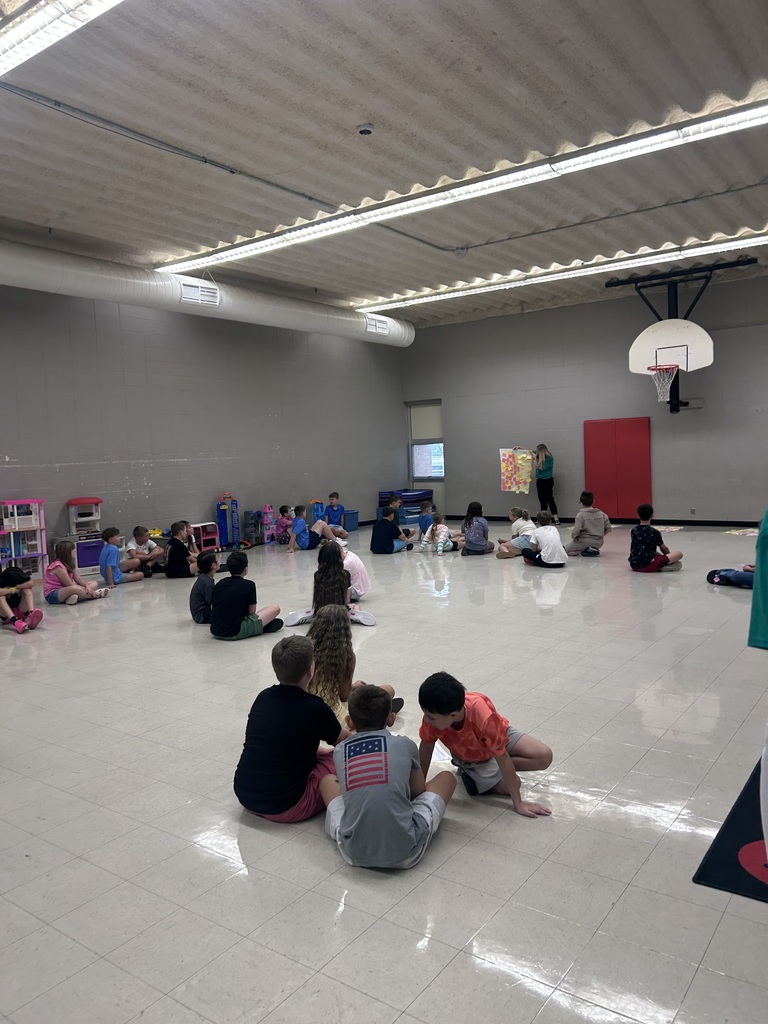 Fifth grade students in the small gym