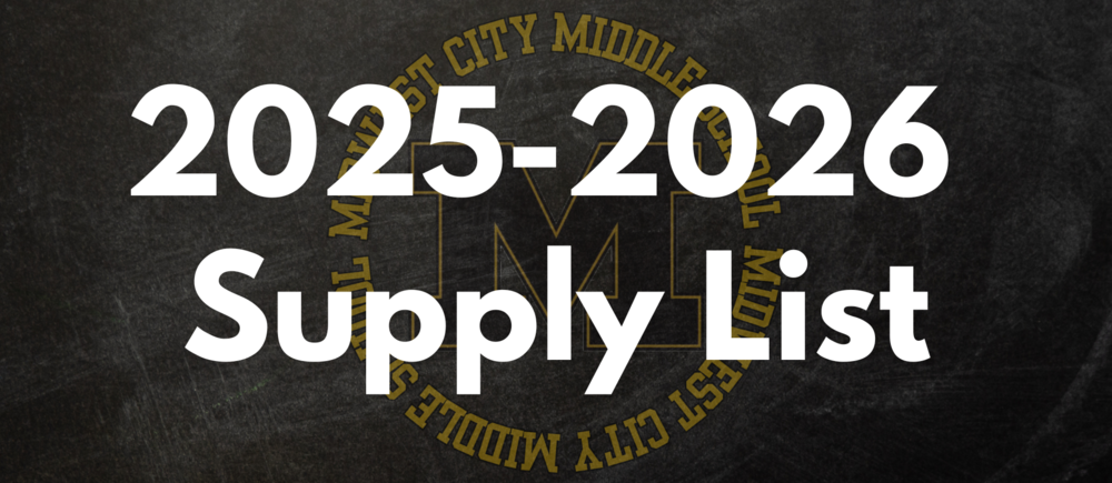 2025-2026 Supply List