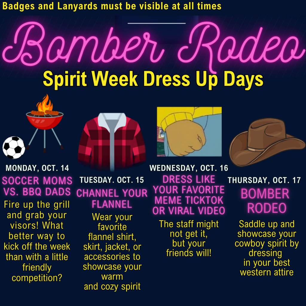 Bomber Rodeo Dress Up Days