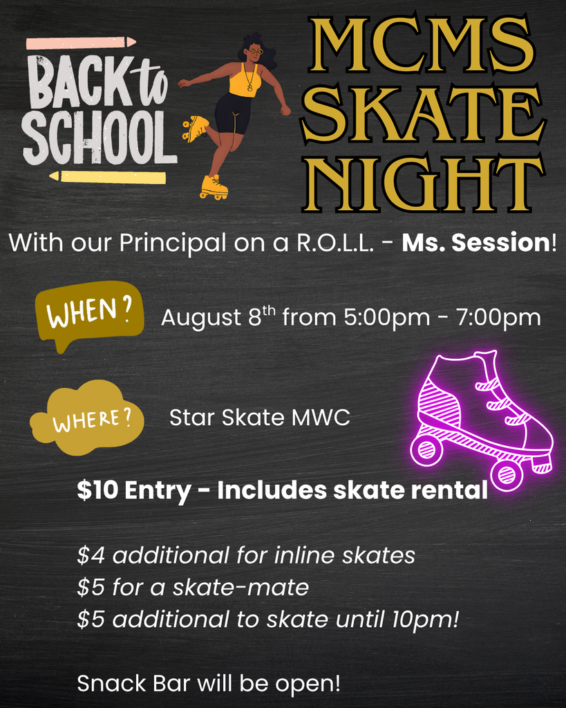 MCMS Back to School Skate Night!