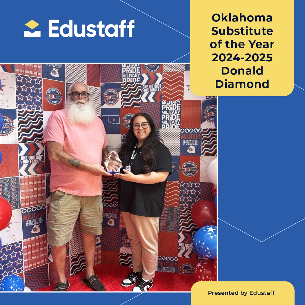 EduStaff Oklahoma Substitute of the Year!