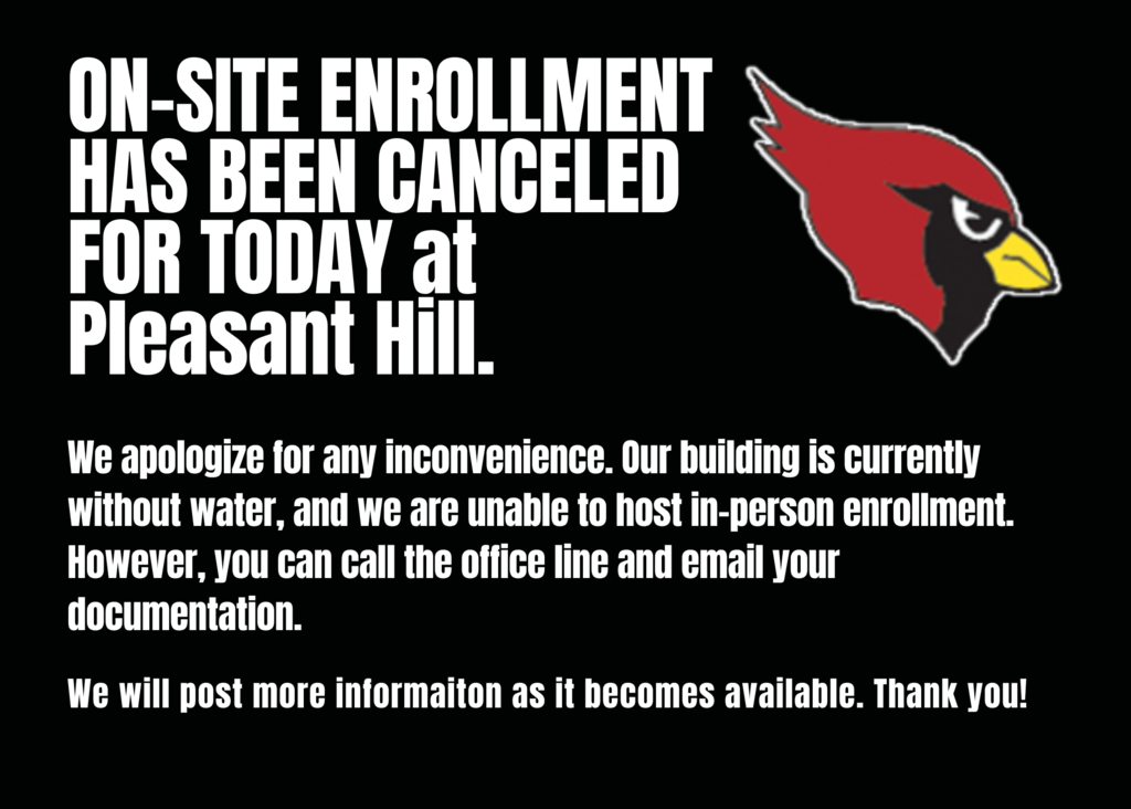 On-Site Enrollment canceled for today