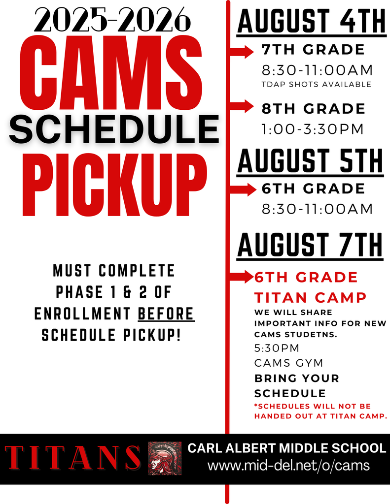 CAMS Schedule Pickup