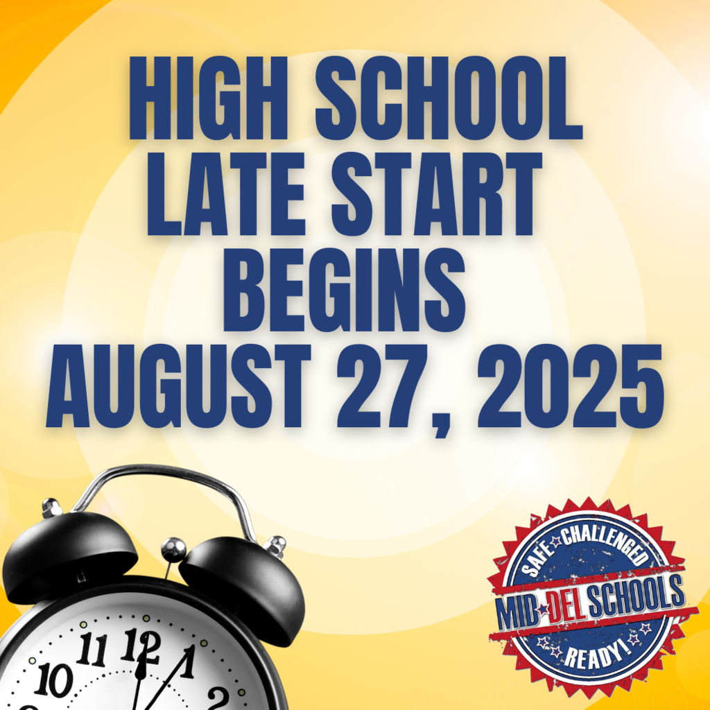 High School Late Start Begins August 27, 2025