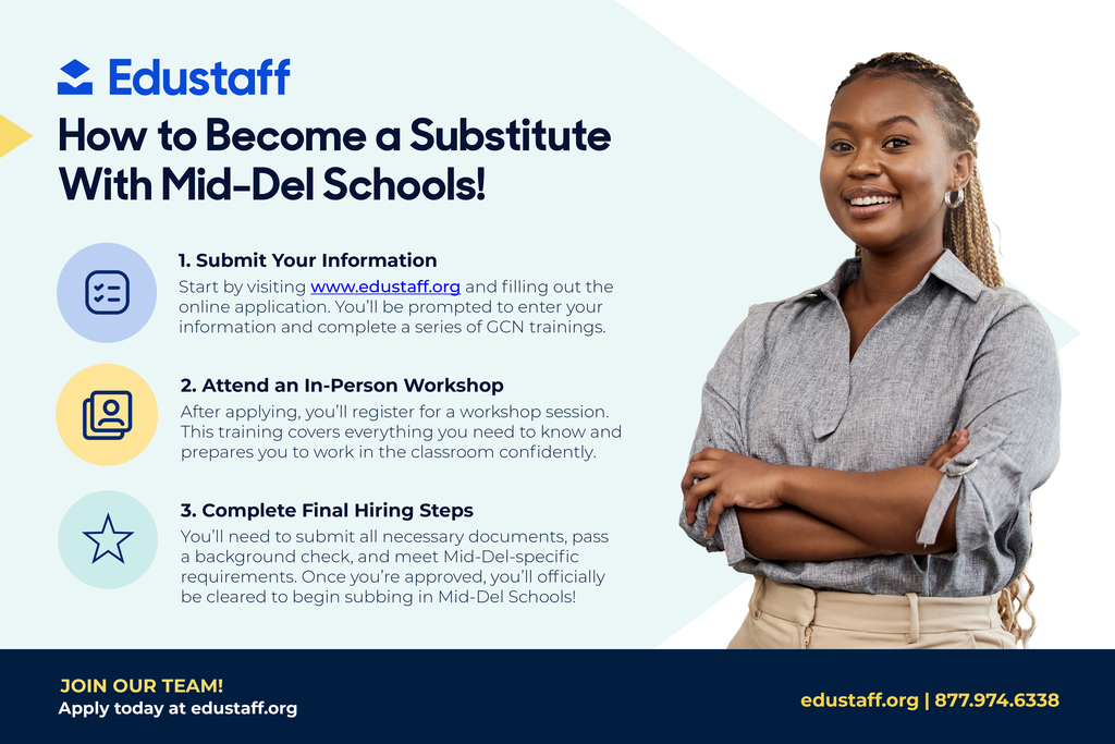 How to become a Substitute with Mid-Del Schools
