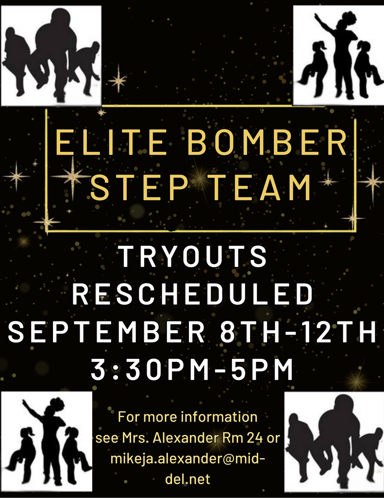 step team tryouts rescheduled for 9/8-9/12
