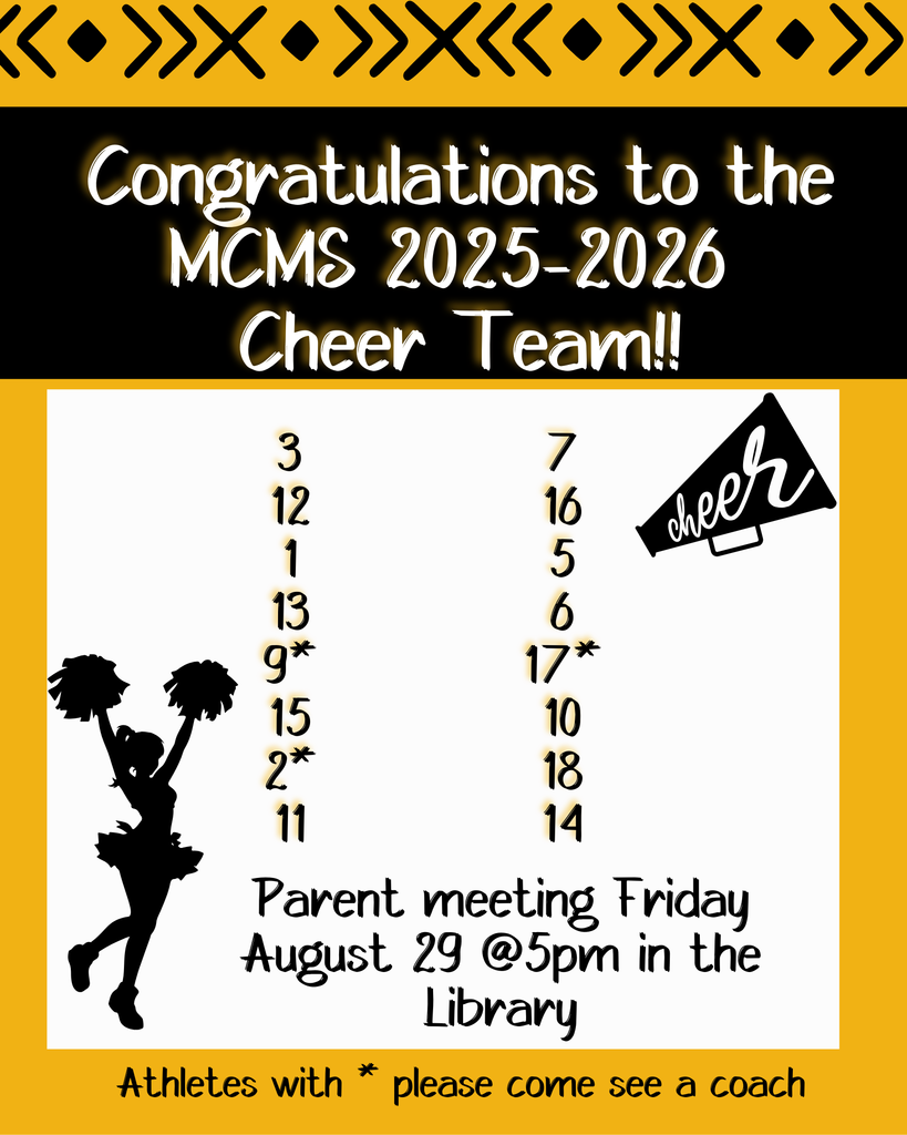 Cheer Tryout List