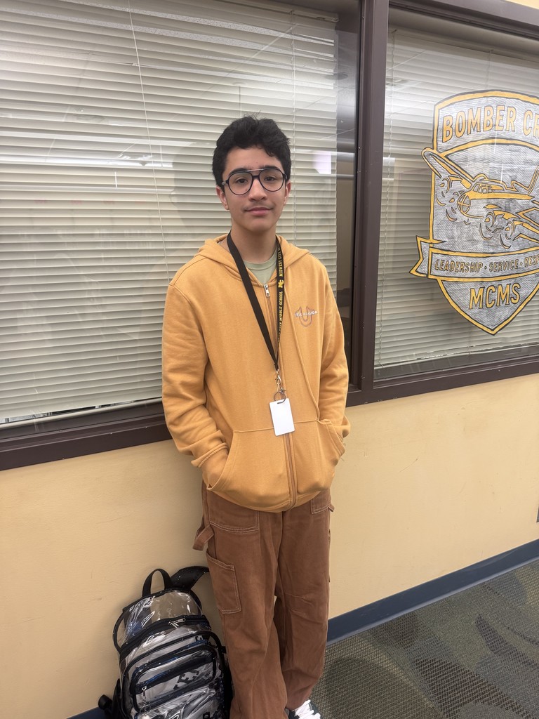 👏 8th Grade – Jaxten Calderon Jaxten always participates and models respect in everything he does. He’s a true example of leading by example!