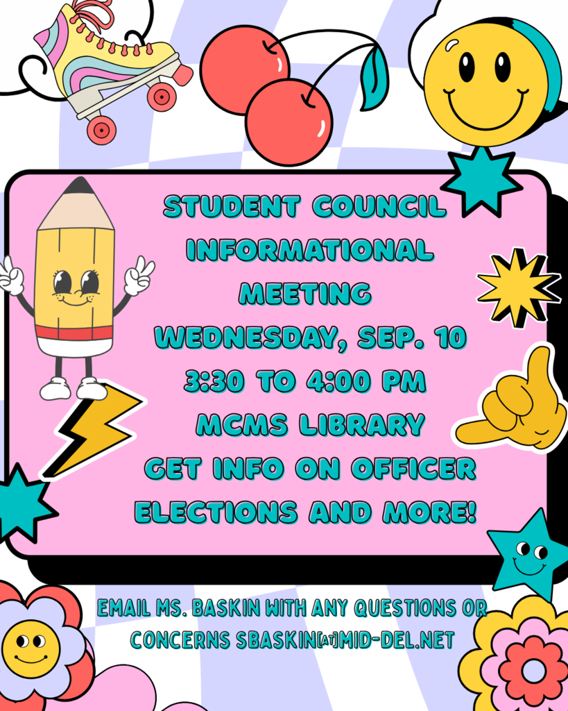 Student Council Informational Meeting Wednesday, Sep