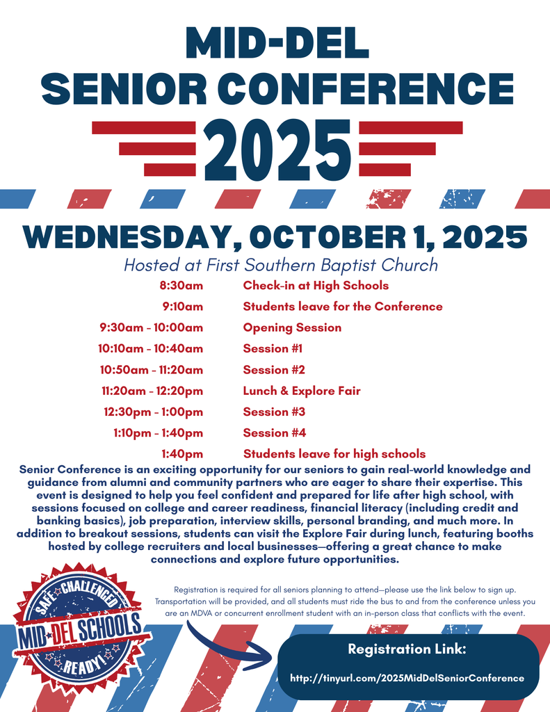 Register today for the Mid-Del Senior Conference