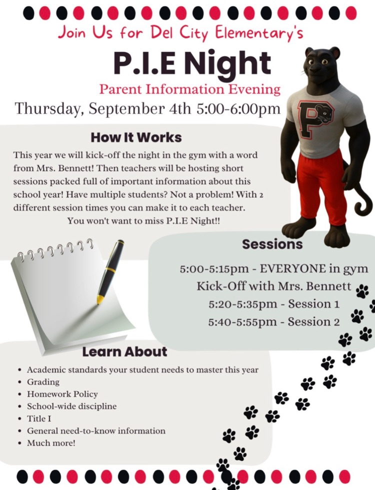 PIE NIGHT at Del City Elementary