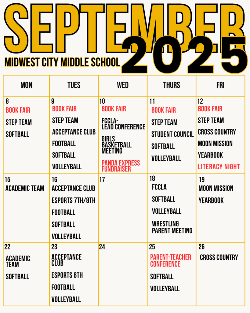 September Calendar