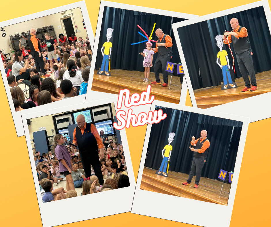 Images of students at the Ned Show.