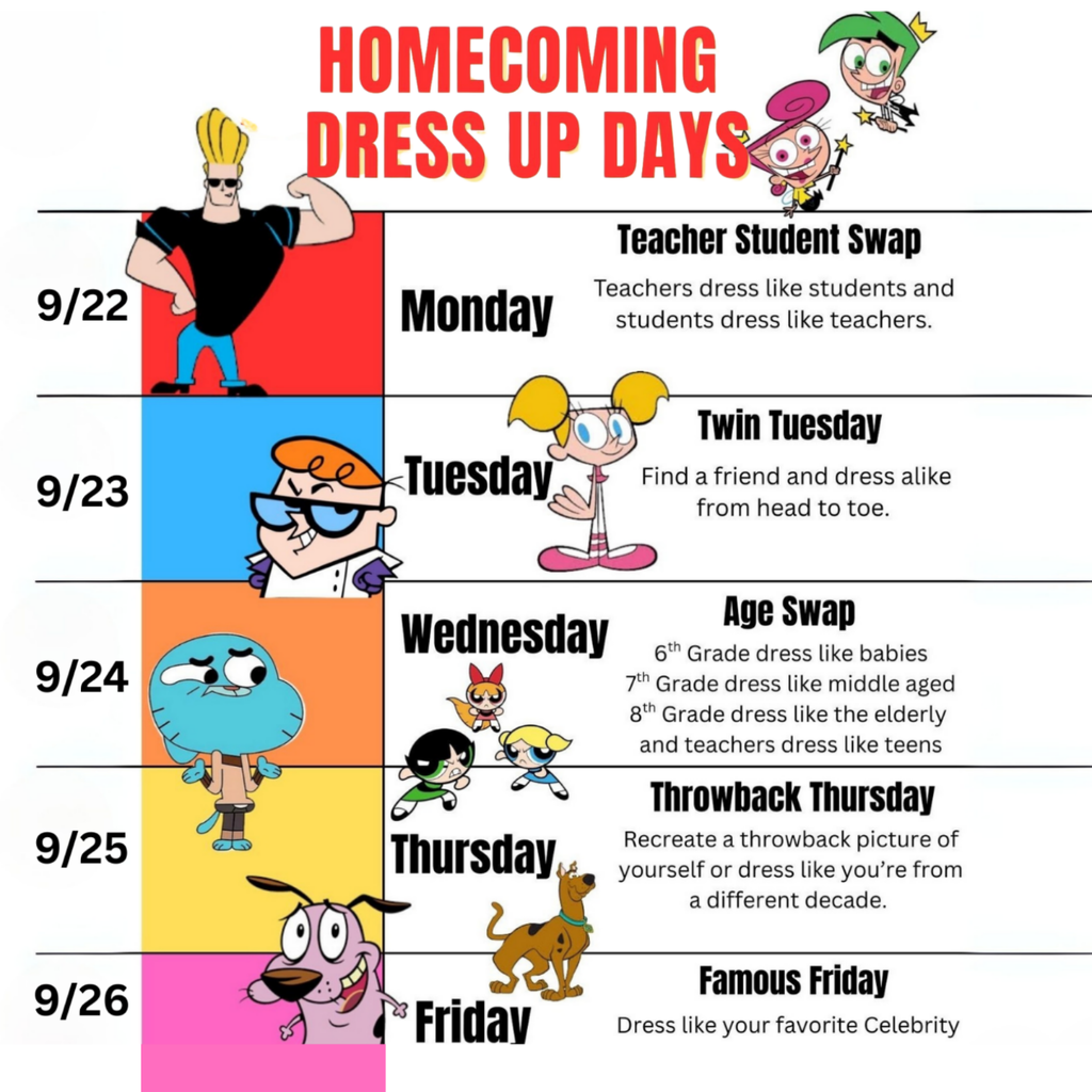 Homecoming Dress Up Days