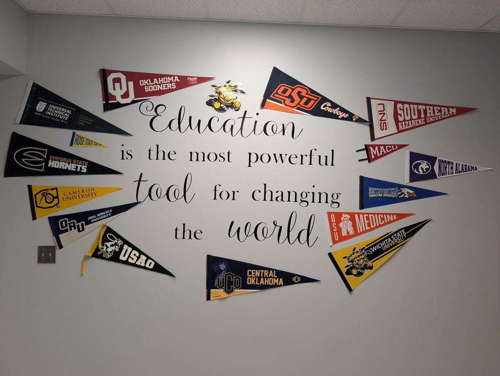 Image of College Corner Wall.