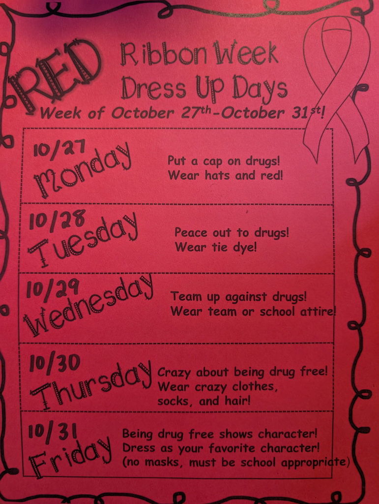Image of Red Ribbon Week Flyer.