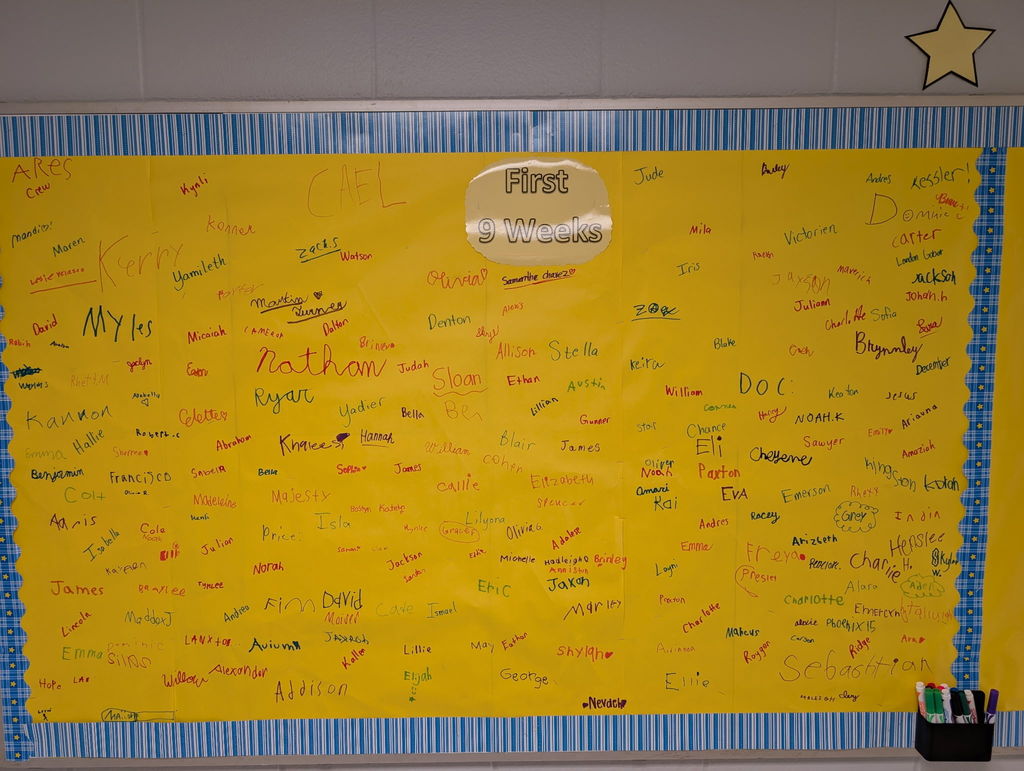 Image of attendance all star board.