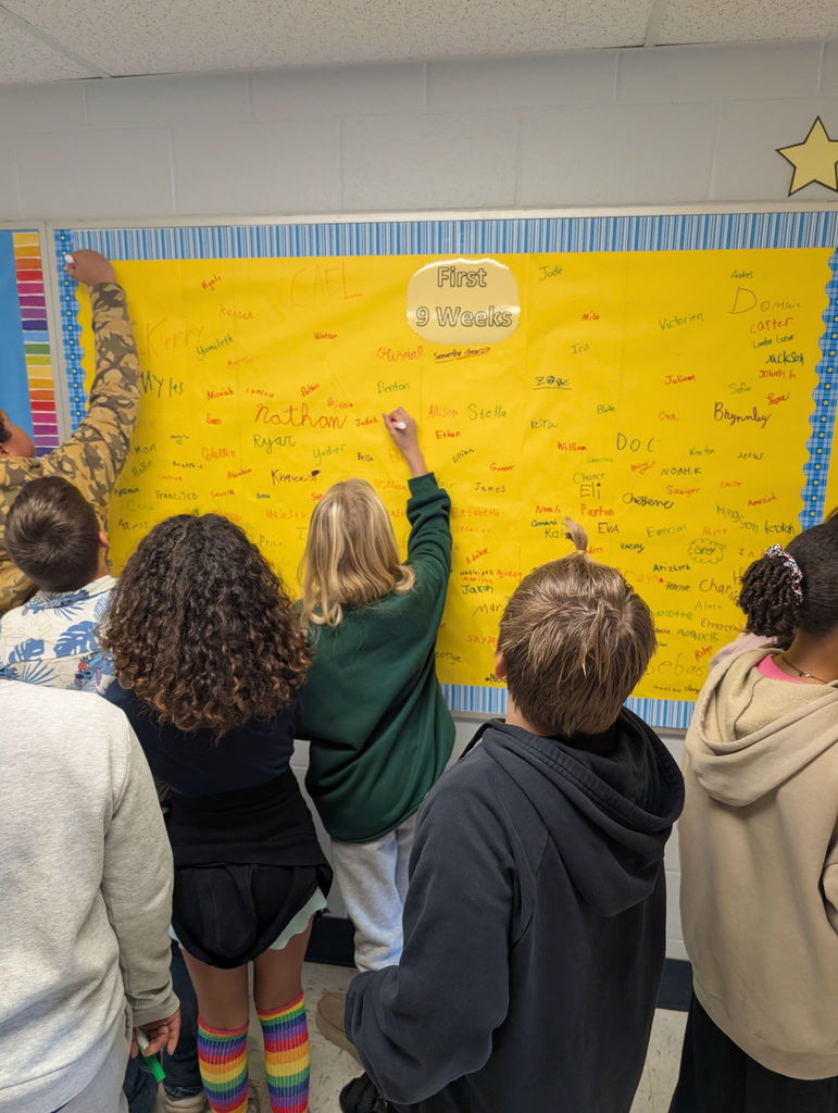 Image of attendance all star board.