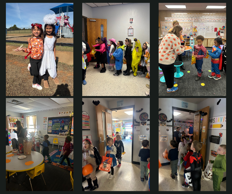 Images of students and staff dressed as their favorite characters.