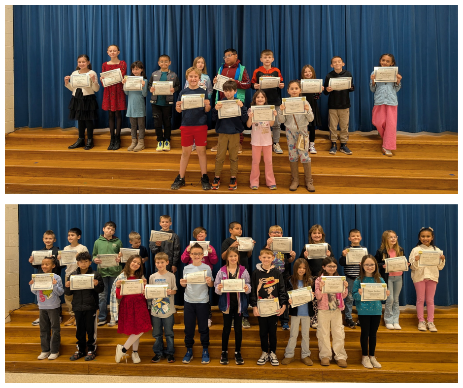 Image of Barnes Honor Roll recipients.