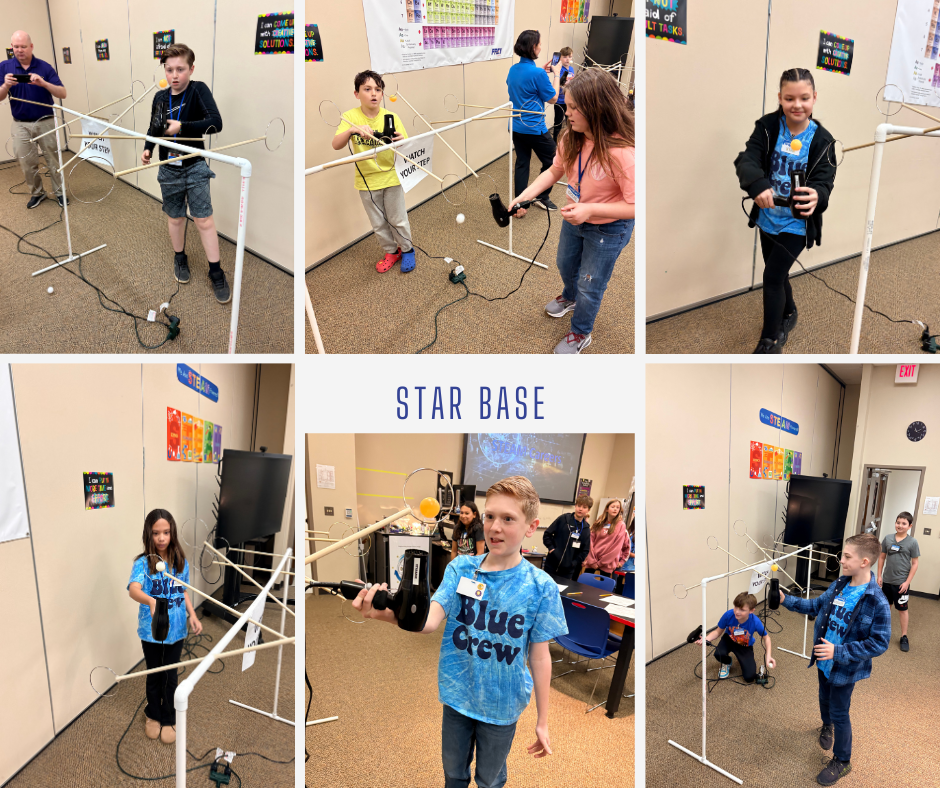 Image of students participating at Star Base.