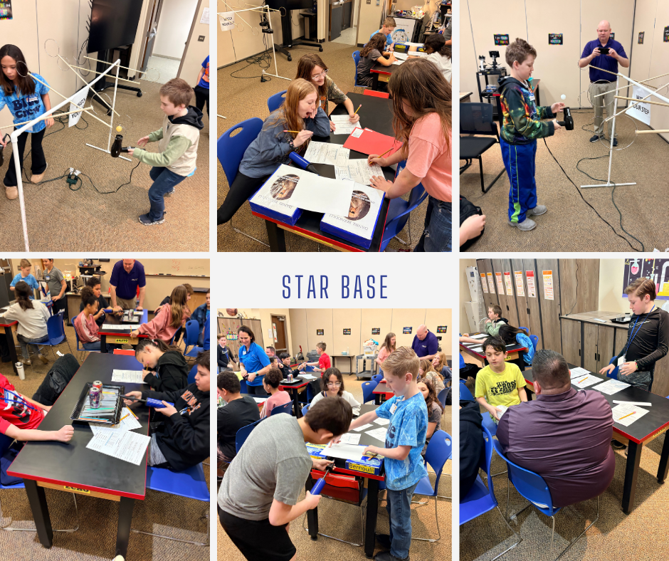 Image of students participating at Star Base.