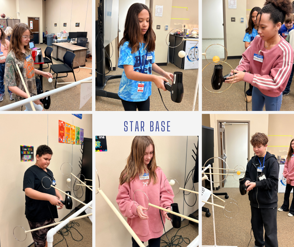 Image of students participating at Star Base.