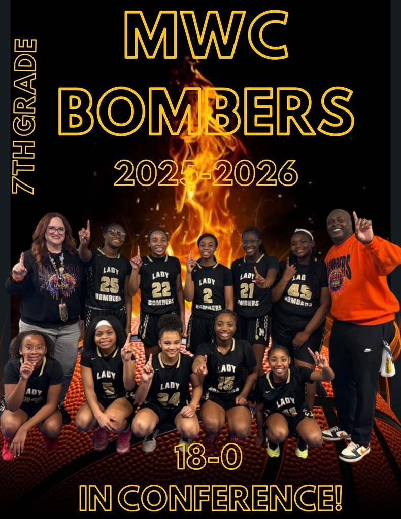 the 7th grade girls basketball team with their coaches