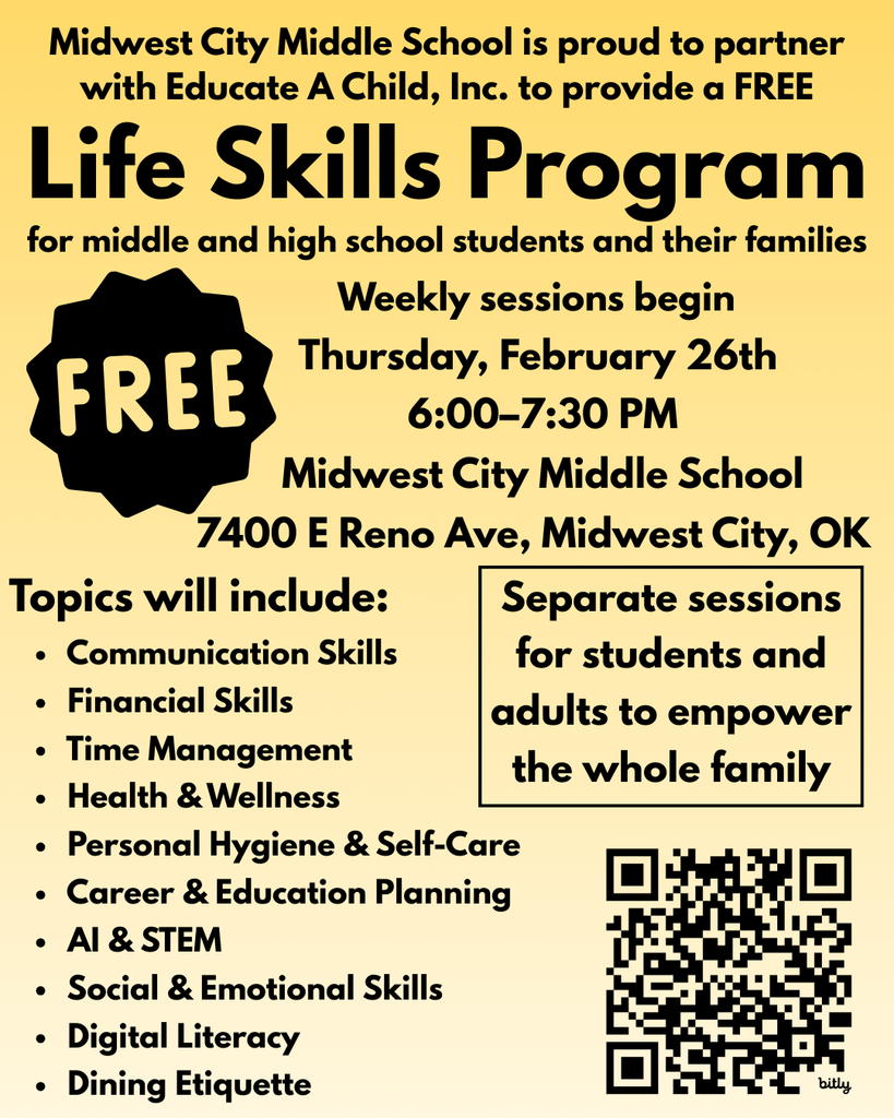 Yellow background that lightens as it goes down the page with information about the Life Skills Program