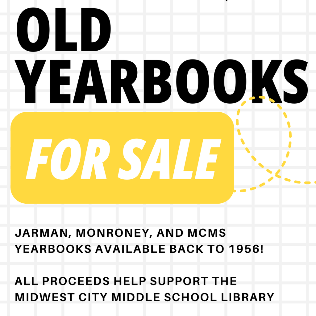 white background with information about the yearbook sale