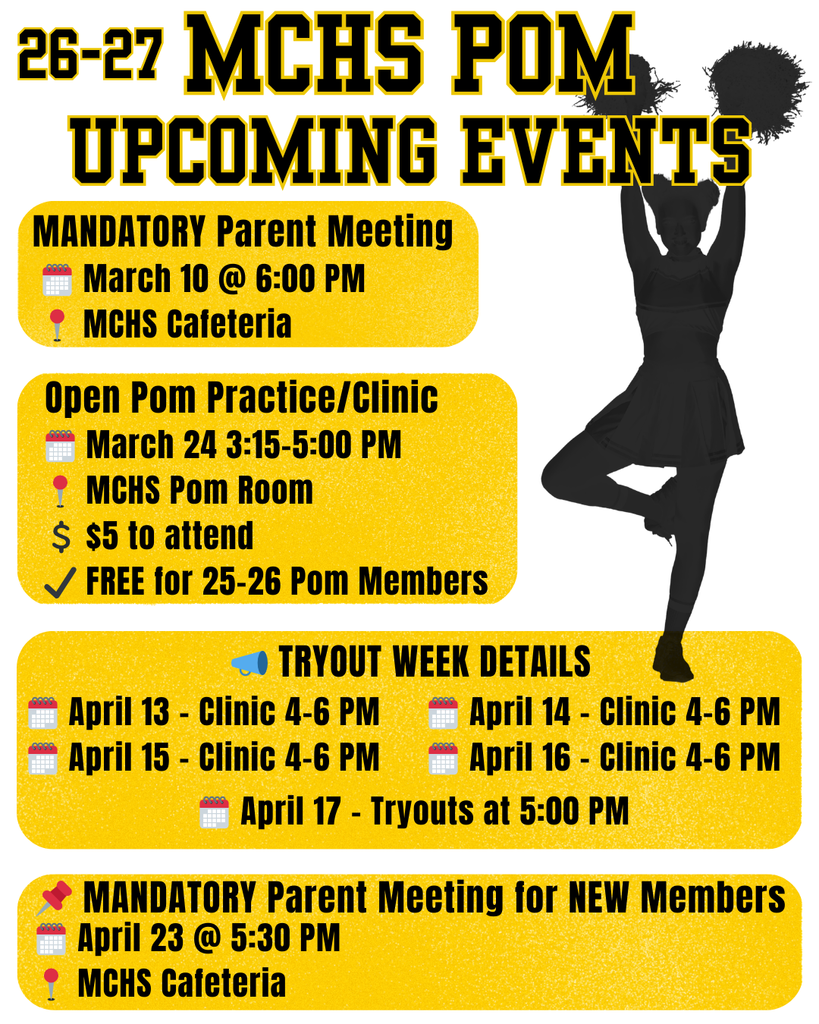 POM tryout upcoming dates