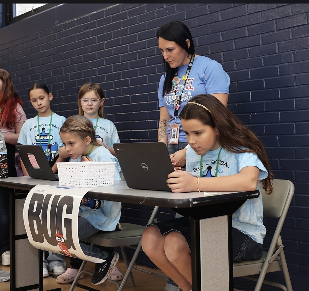 Image of students at the Botball competition.  