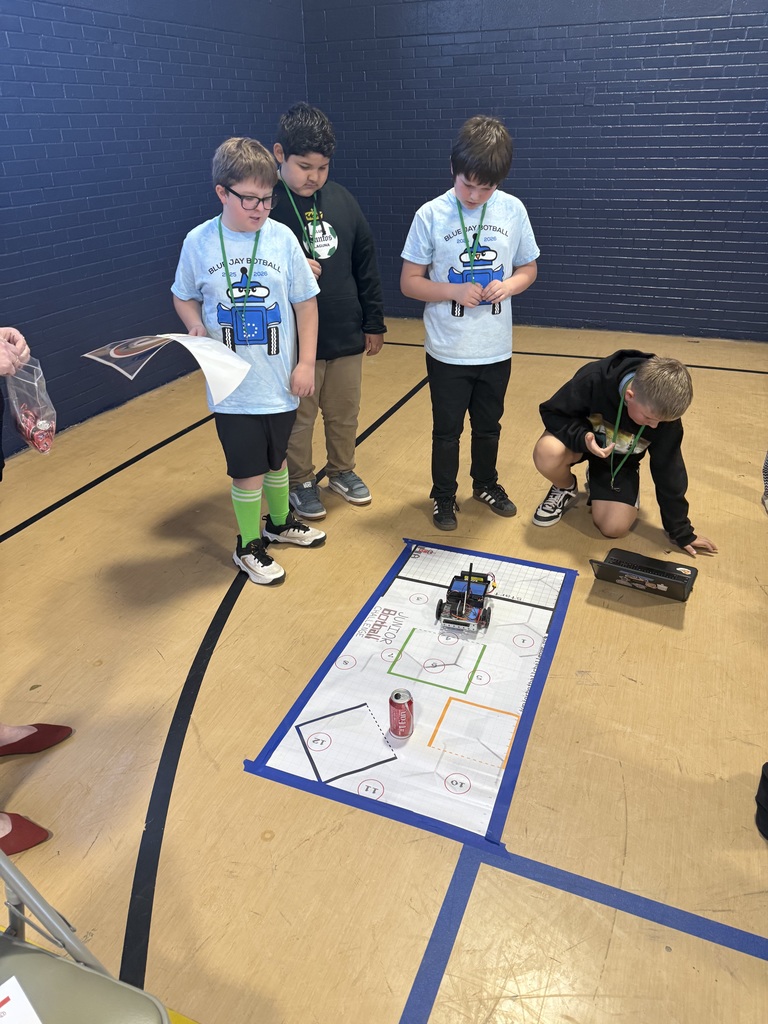 Image of students at the Botball competition.  