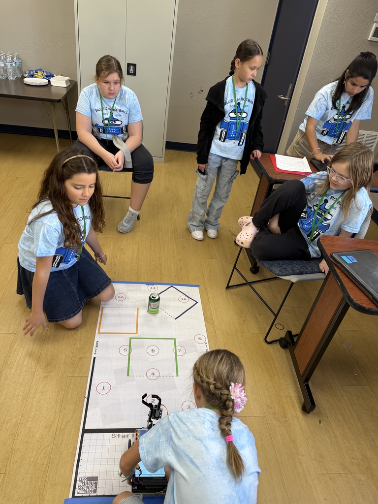 Image of students at the Botball competition.  