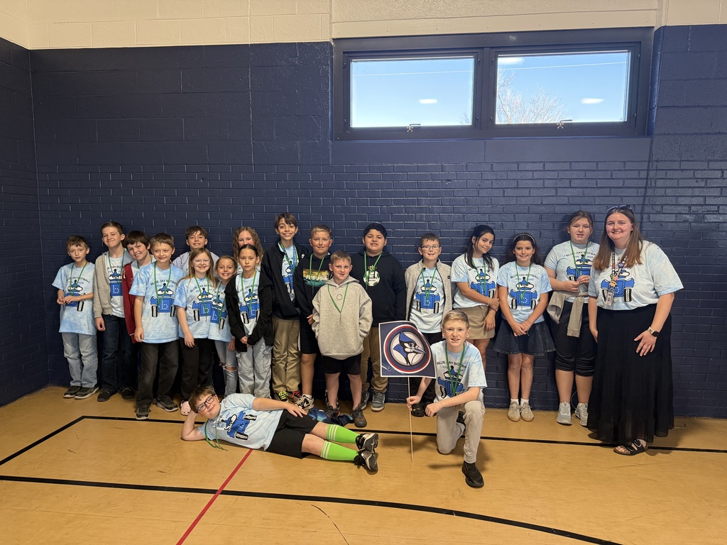 Image of students at the Botball competition.  