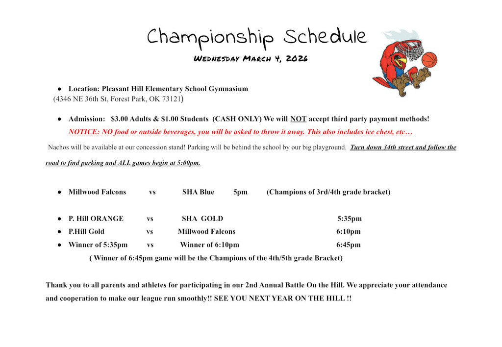 basketball championship schedule