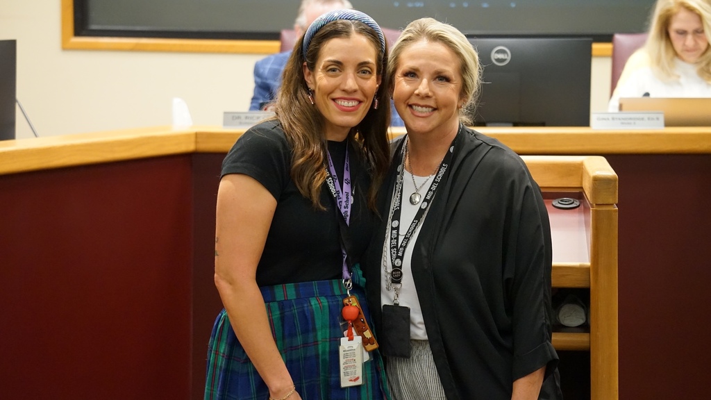 Tonight at the Mid-Del Board of Education meeting, we proudly recognized our 2025–2026 District Teacher of the Year, Ms. Madyson Roark of Del City High School!  Ms. Roark represents the very best of Mid-Del Schools—dedicated to her students, passionate about learning, and committed to making a difference every single day.  We are incredibly proud to celebrate her leadership in the classroom and the impact she makes on Del City students and families.  Congratulations, Ms. Roark! #ChooseMidDel #OneDistrictOneFamily #TeacherOfTheYear