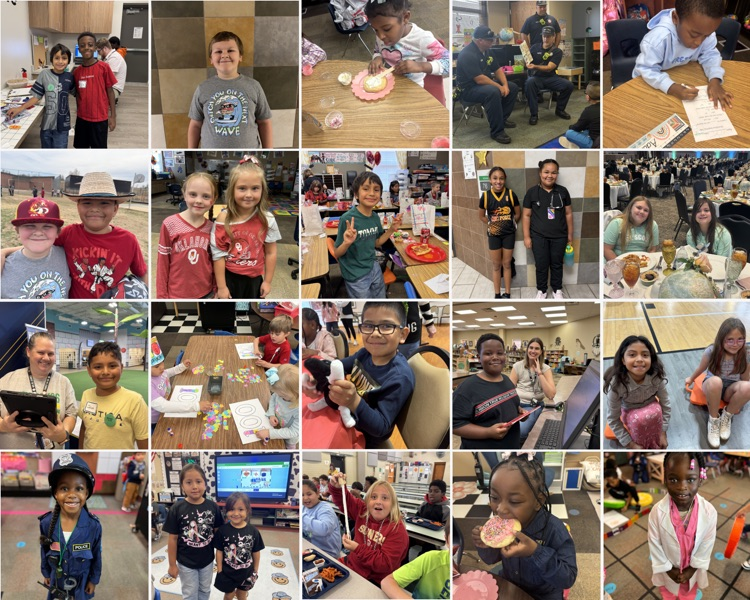A collage of student pictures from the year.