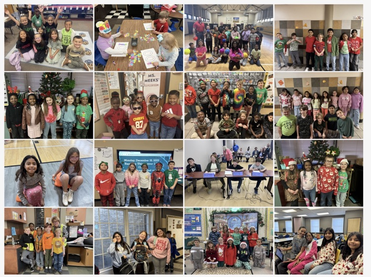 multiple images of students from throughout the school year
