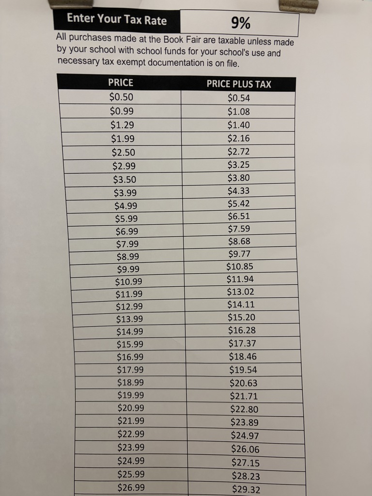 scholastic prices with tax