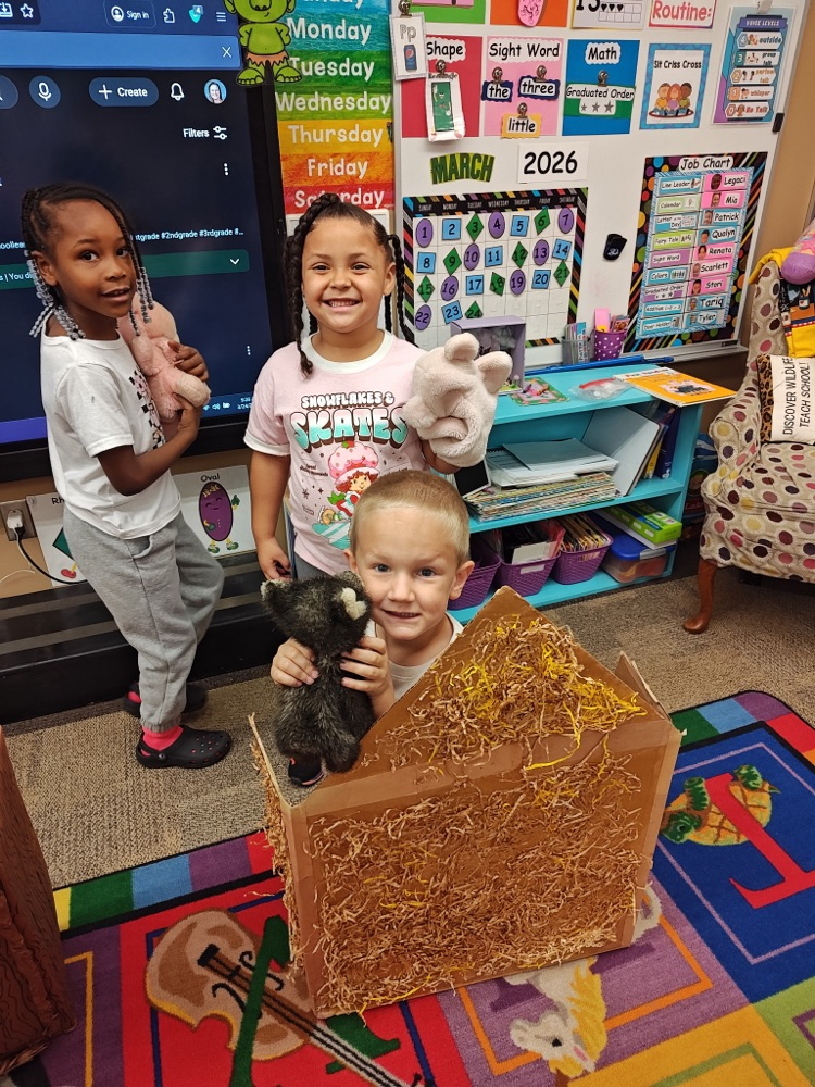 Pre-K students playing in the classroom during fairytale week