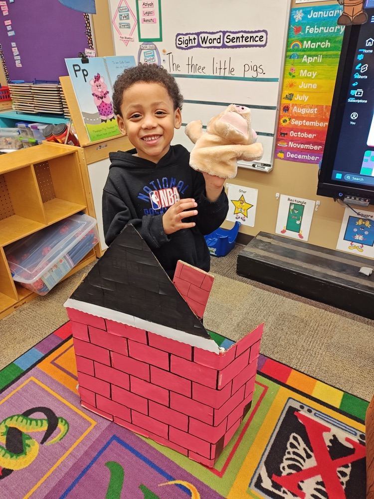 Pre-K students playing in the classroom during fairytale week