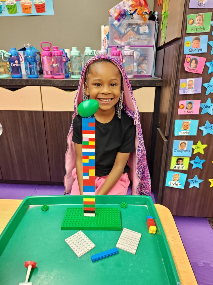 Pre-K students playing in the classroom during fairytale week