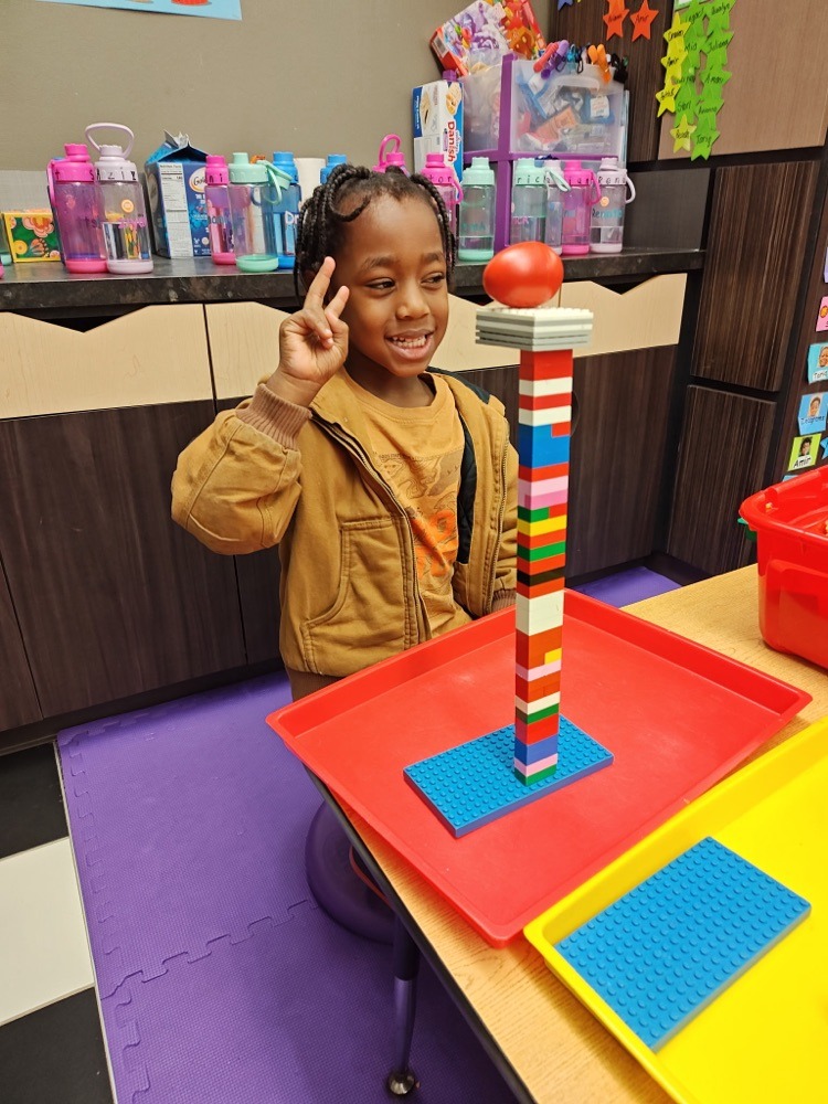 Pre-K students playing in the classroom during fairytale week