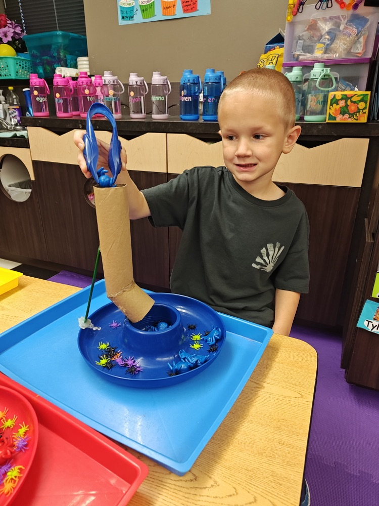 Pre-K students playing in the classroom during fairytale week