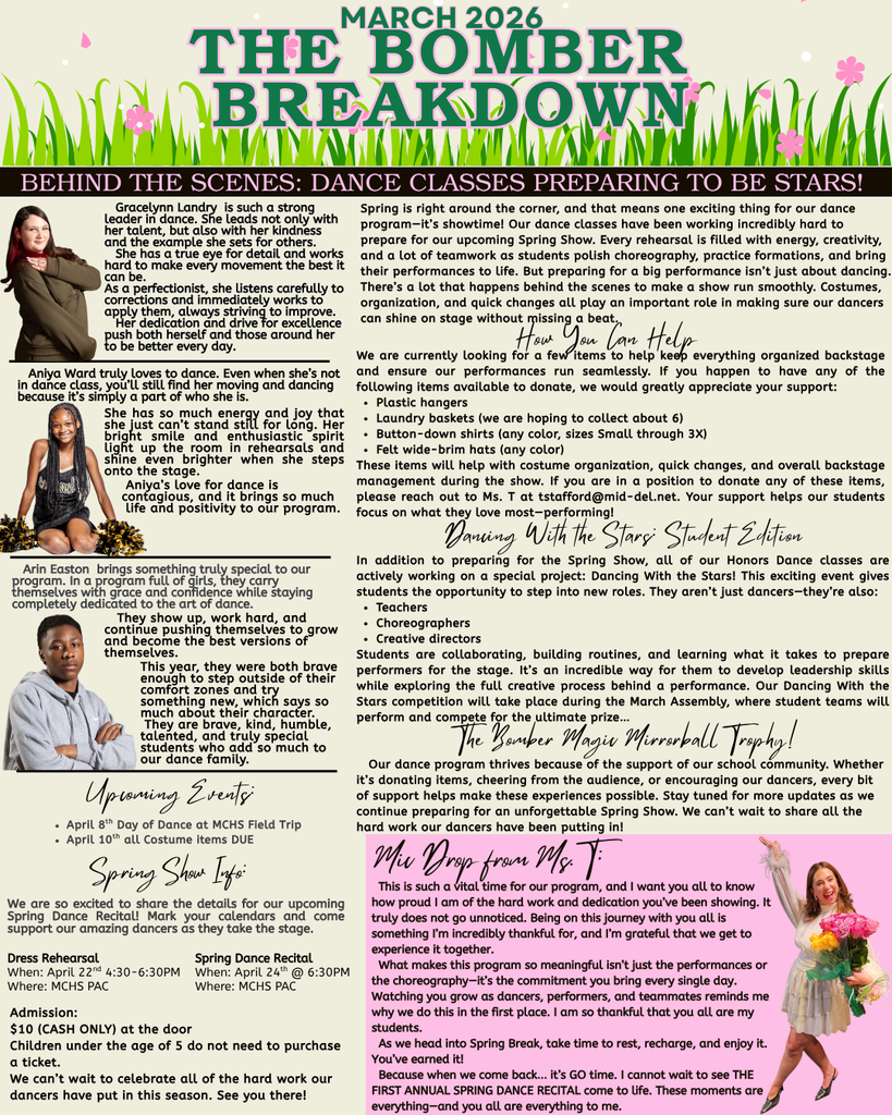 March 2026 Bomber Breakdown