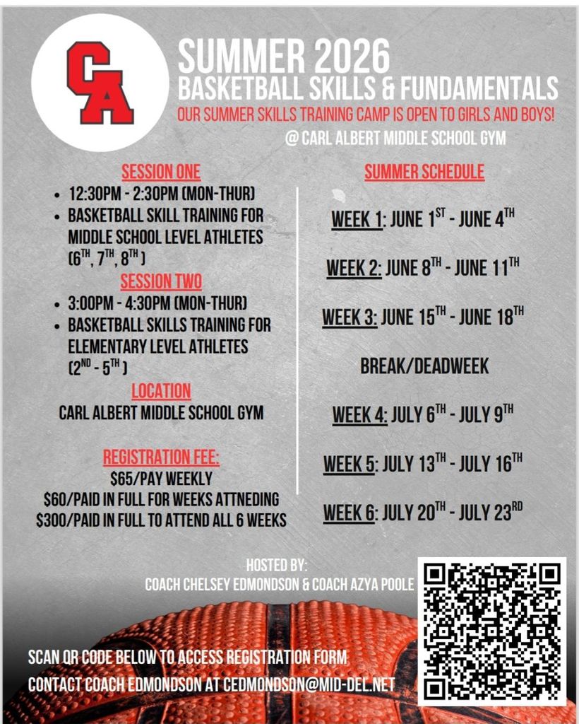 Summer 2026 Basketball skills camp